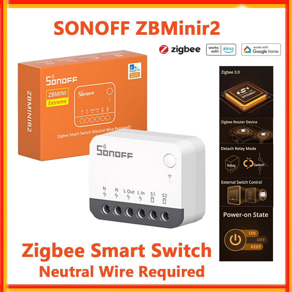 Sonoff Basic Switch - สวิตช์อัจฉริยะ SONOFF ZBMinir2 Zigbee รุ่น ZBMini