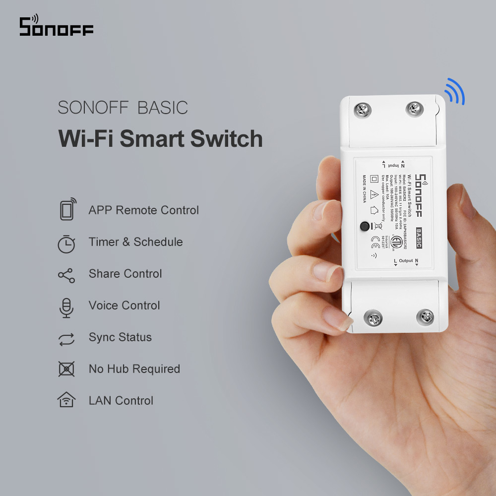 Itead SONOFF Basic R2 Mini DIY - Sonoff Basic Switch บทวิจารณ์และราคา