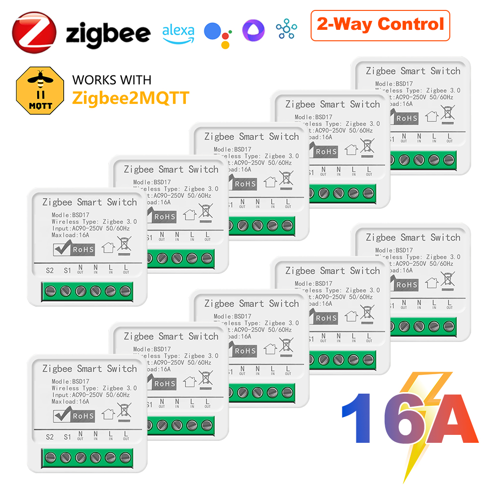 16A ZigBee3.0 สวิตช์ไฟอัจฉริยะ - Smart Home Automation Diy บทวิจารณ์และราคา