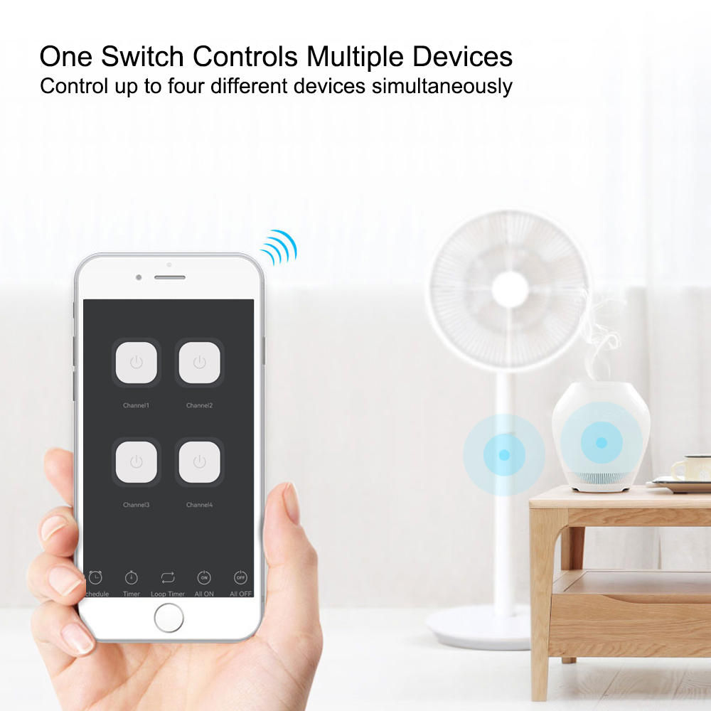 โมดูลรีเลย์อัจฉริยะ 4CH Wifi / - Smart Home Automation Diy บทวิจารณ์และราคา